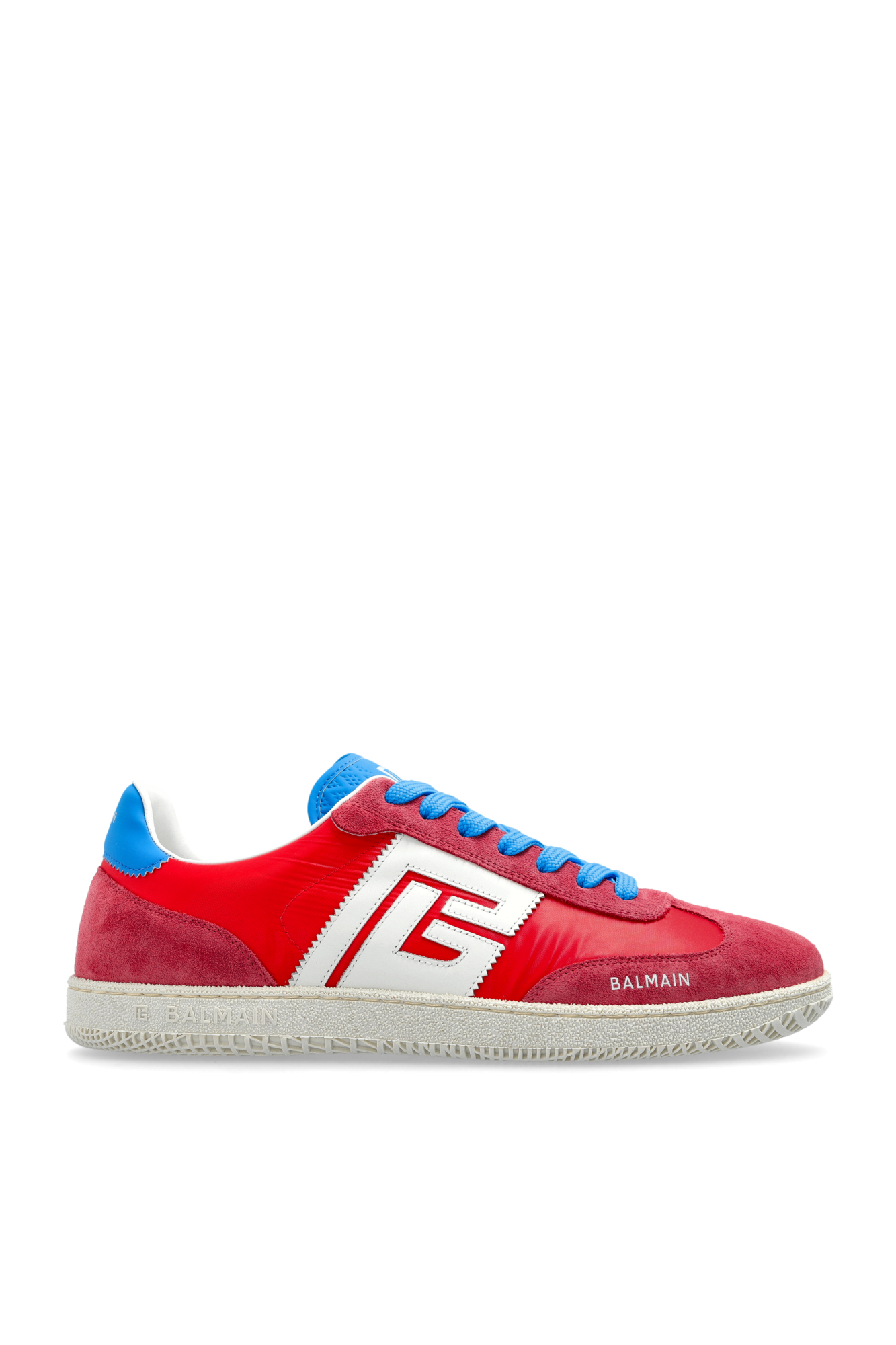 Red 'Swan' sports shoes Balmain - Vitkac AS